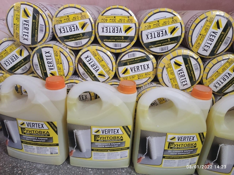 Стеклохолст малярный грунтовкаси билан. Девор шурлаши ёрилишига карши - Изображение #3, Объявление #1723853