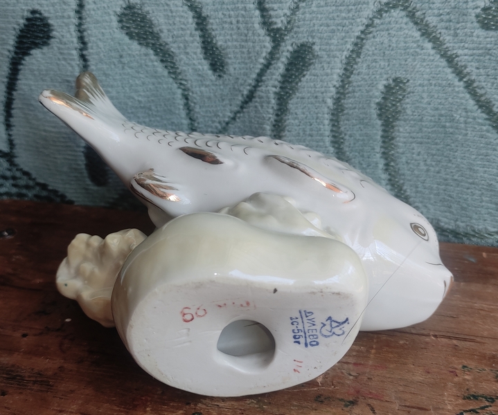 Статуэтка рыба Карп с водорослями позолоченная  - Изображение #4, Объявление #1727550