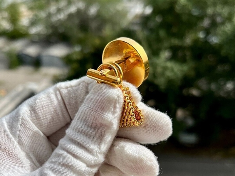 Позолоченные запонки бренда Monarch с кристаллами от всемирно изве - Изображение #5, Объявление #1740515