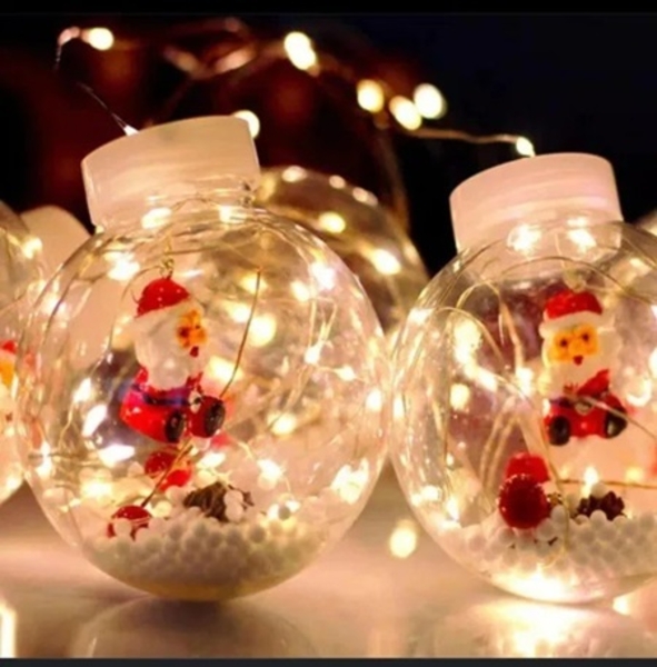 Новогодние шары , гирлянда шары с дед морозом . Доставка - Изображение #3, Объявление #1747469